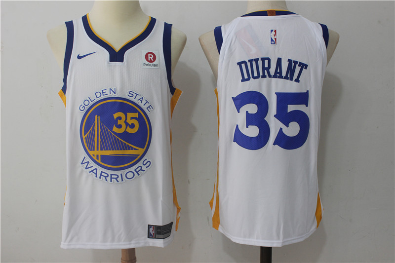 Men Golden State Warriors #35 Durant White Game Nike NBA Jerseys